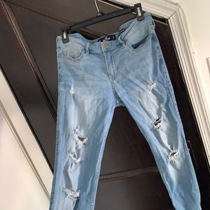 Light wash jeans
